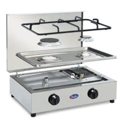 Parker® Fornello A Gas 2F Inox -Campeggio Forniture Negozio fornello a gas inox 200 2