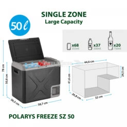 Frigo Congelatore Portatile Brunner Polarys Freeze SZ 50 -Campeggio Forniture Negozio frigo congelatore portatile brunner polarys freeze sz 50 bivalente compressione 19