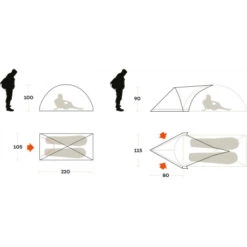 Tenda Ferrino Blizzard 2 -Campeggio Forniture Negozio tenda ferrino blizzard 2 spedizioni monotelo estreme nuova paleria 2