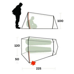 Nuovi arrivi -Campeggio Forniture Negozio tenda ferrino lightent 2 pro lite compatta camera intgerna riparo hiker biker 1 1