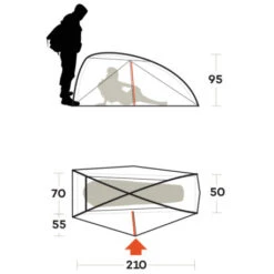 Tenda Ferrino Nemesi 1 PRO -Campeggio Forniture Negozio tenda ferrino nemesi 1 pro leggera intuitiva struttura interna rapido montaggio hiker ciclismo 6