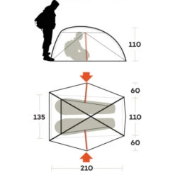 Tenda Ferrino Nemesi 2 PRO -Campeggio Forniture Negozio tenda ferrino nemesi 2 pro leggera intuitiva struttura interna rapido montaggio hiker ciclismo 4